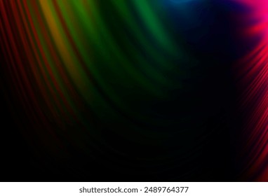 Dark Multicolor, Rainbow vector template with bubble shapes. A vague circumflex abstract illustration with gradient. Brand new design for your ads, poster, banner.