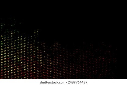 Dark Multicolor, Rainbow vector template with circles. Abstract illustration with colored bubbles in nature style. Pattern for ads, booklets.