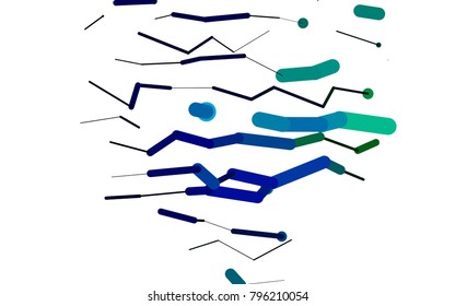 Dark Multicolor, Rainbow vector template with repeated sticks. Glitter abstract illustration with colored sticks. The pattern can be used for medical ad, booklets, leaflets