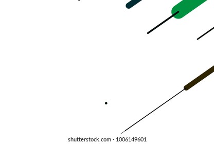 Dark Multicolor, Rainbow vector texture with colored capsules. Decorative shining illustration with lines on abstract template. Best design for your ad, poster, banner.