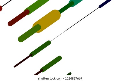 Dark Multicolor, Rainbow vector texture with colored capsules. Capsules on blurred abstract background with gradient. The template can be used as a background.