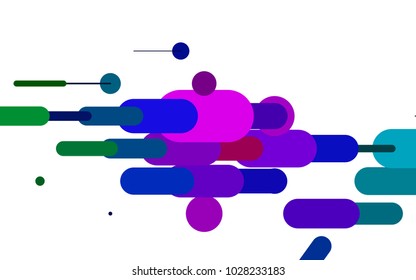 Dark Multicolor, Rainbow vector texture with colored capsules. Capsules on blurred abstract background with gradient. The pattern can be used for medical ad, booklets, leaflets