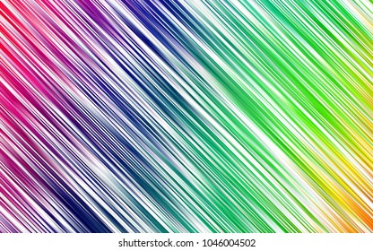 Dark Multicolor, Rainbow vector texture with colored lines. Lines on blurred abstract background with gradient. Smart design for your business advert.