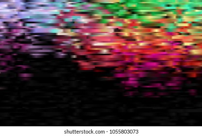 Dark Multicolor, Rainbow vector texture with colored lines. Glitter abstract illustration with colored sticks. Smart design for your business advert.