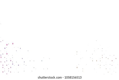 Dark Multicolor, Rainbow vector texture with Digit characters. Abstract illustration with colored algebra signs. Smart design for your business advert of university.