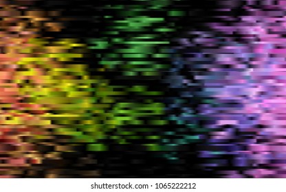 Dark Multicolor, Rainbow vector texture with colored lines. Glitter abstract illustration with colored sticks. The pattern can be used for busines ad, booklets, leaflets