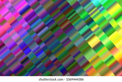 Dark Multicolor, Rainbow vector texture with colored lines. Shining colored illustration with narrow lines. The pattern can be used as ads, poster, banner for commercial.