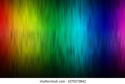 Dark Multicolor, Rainbow vector texture with colored lines. Shining colored illustration with narrow lines. The pattern can be used as ads, poster, banner for commercial.