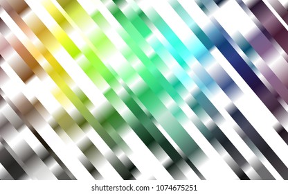 Dark Multicolor, Rainbow vector texture with colored lines. Shining colored illustration with narrow lines. Best design for your ad, poster, banner.