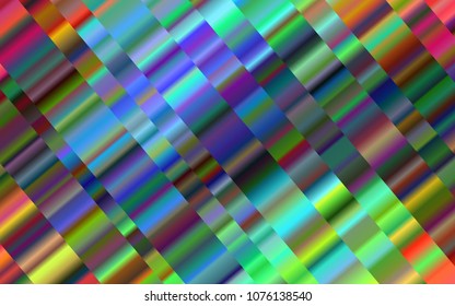 Dark Multicolor, Rainbow vector texture with colored lines. Blurred decorative design in simple style with lines. Smart design for your business advert.