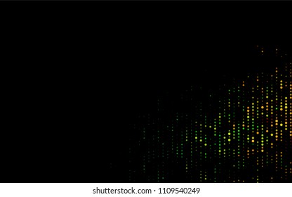 Dark Multicolor, Rainbow vector  texture with disks. Glitter abstract illustration with blurred drops of rain. Completely new template for your brand book.