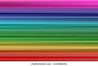 Dark Multicolor, Rainbow vector texture with colored lines. Shining colored illustration with narrow lines. The template can be used as a background.