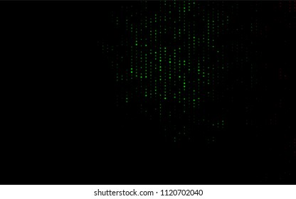 Dark Multicolor, Rainbow vector  texture with disks. Illustration with set of shining colorful abstract circles. Completely new template for your brand book.