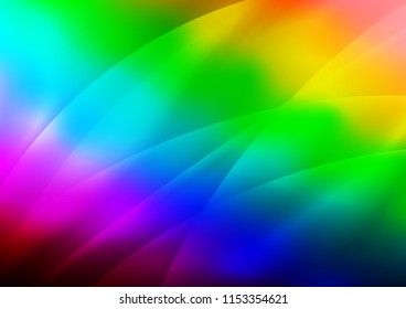 Dark Multicolor, Rainbow vector texture with colored lines. Shining colored illustration with narrow lines. Smart design for your business advert.