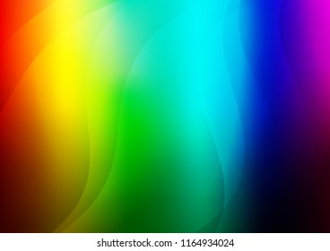 Dark Multicolor, Rainbow vector texture with colored lines. Glitter abstract illustration with colored sticks. Smart design for your business advert.