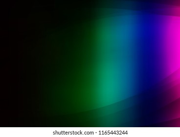 Dark Multicolor, Rainbow vector texture with colored lines. Glitter abstract illustration with colored sticks. Best design for your ad, poster, banner.