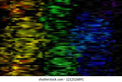 Dark Multicolor, Rainbow vector texture with colored lines. Blurred decorative design in simple style with lines. The pattern can be used for websites.