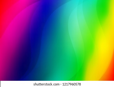 Dark Multicolor, Rainbow vector texture with colored lines. Shining colored illustration with narrow lines. The pattern can be used as ads, poster, banner for commercial.