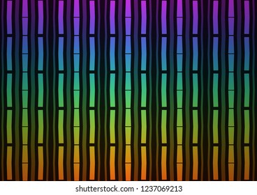 Dark Multicolor, Rainbow vector texture with colored lines. Lines on blurred abstract background with gradient. The pattern can be used for websites.