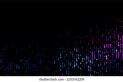 Dark Multicolor, Rainbow vector  texture with disks. Modern abstract illustration with colorful water drops. Pattern can be used as texture of water, rain drops.