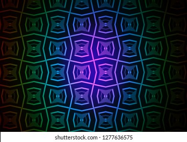 Dark Multicolor, Rainbow vector texture with colored lines. Glitter abstract illustration with colored sticks. Best design for your ad, poster, banner.