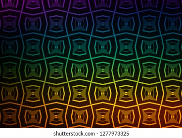 Dark Multicolor, Rainbow vector texture with colored lines. Shining colored illustration with narrow lines. Backdrop for TV commercials.