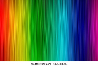 Dark Multicolor, Rainbow vector texture with colored lines. Shining colored illustration with narrow lines. Smart design for your business advert.