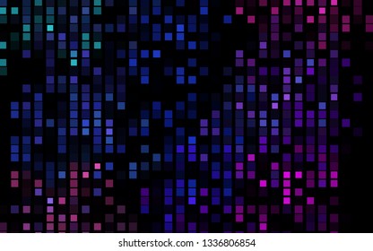 Dark Multicolor, Rainbow vector texture in rectangular style. Decorative design in abstract style with rectangles. Pattern for commercials.