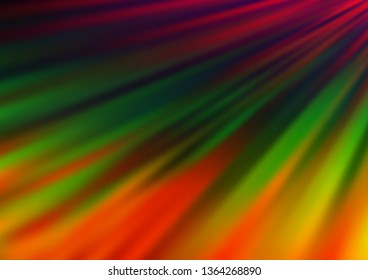 Dark Multicolor, Rainbow vector texture with colored lines. Glitter abstract illustration with colored sticks. Backdrop for TV commercials.