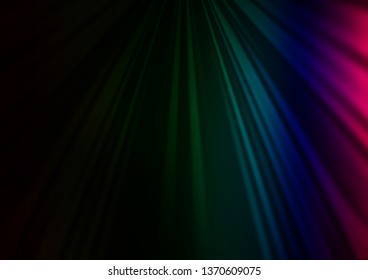 Dark Multicolor, Rainbow vector texture with colored lines. Glitter abstract illustration with colored sticks. Pattern for business booklets, leaflets.