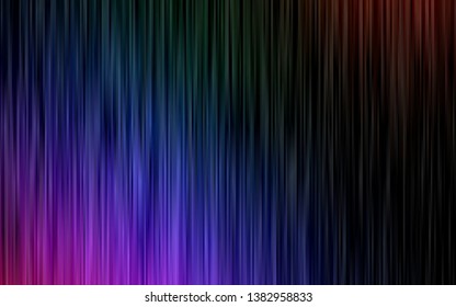 Dark Multicolor, Rainbow vector texture with colored lines. Decorative shining illustration with lines on abstract template. Pattern for ads, posters, banners.