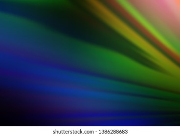 Dark Multicolor, Rainbow vector texture with colored lines. Glitter abstract illustration with colored sticks. Pattern for websites, landing pages.