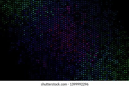 Dark Multicolor, Rainbow vector texture with disks. Modern abstract illustration with colorful water drops. Pattern for ads, leaflets.