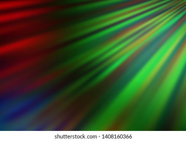 Dark Multicolor, Rainbow vector texture with colored lines. Glitter abstract illustration with colored sticks. Pattern for business booklets, leaflets.