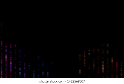 Dark Multicolor, Rainbow vector texture with colored lines. Glitter abstract illustration with colored sticks. Pattern for websites, landing pages.