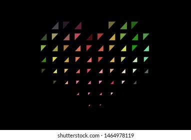 Dark Multicolor, Rainbow vector texture with disks. Blurred decorative design in abstract style with bubbles. Pattern for beautiful websites.