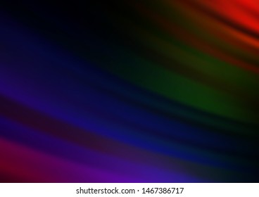 Dark Multicolor, Rainbow vector texture with colored lines. Shining colored illustration with narrow lines. Smart design for your business advert.