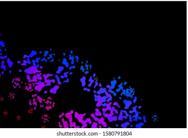 Dark Multicolor, Rainbow vector texture with random forms. Illustration with colorful gradient shapes in abstract style. Simple design for your web site.