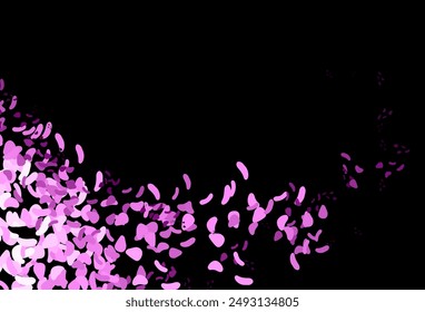 Dark Multicolor, Rainbow vector texture with random forms. Illustration with colorful gradient shapes in abstract style. Best smart design for your business.