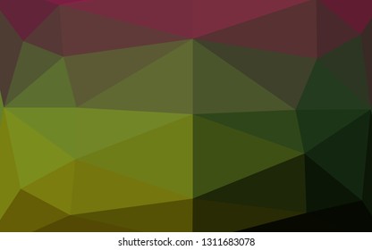 Dark Multicolor, Rainbow vector triangle mosaic template. A vague abstract illustration with gradient. Elegant pattern for a brand book.