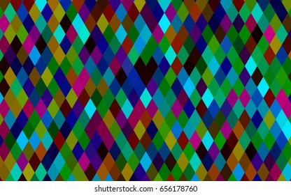 Dark Multicolor, Rainbow vector triangle mosaic pattern. Modern geometrical abstract illustration with gradient. The elegant pattern can be used as part of a brand book.