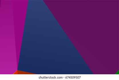 Dark Multicolor, Rainbow vector triangle mosaic background. Shining colored illustration in a brand-new style. A completely new template for your business design.