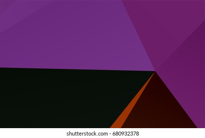 Dark Multicolor, Rainbow vector triangle mosaic pattern. Modern geometrical abstract illustration with gradient. The best triangular design for your business.