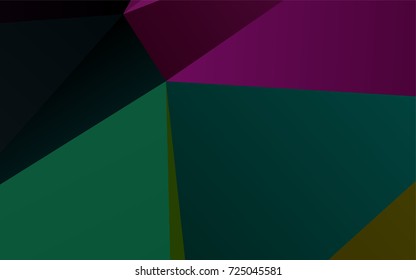Dark Multicolor, Rainbow vector triangle mosaic pattern. A completely new color illustration in a vague style. The elegant pattern can be used as part of a brand book.