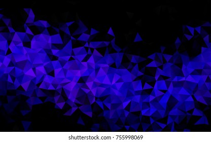 Dark Multicolor, Rainbow vector triangle mosaic template. Modern geometrical abstract illustration with gradient. Triangular pattern for your business design.