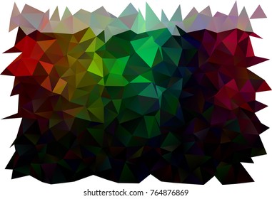 Dark Multicolor, Rainbow vector triangle mosaic template. An elegant bright illustration with gradient. A completely new design for your business.