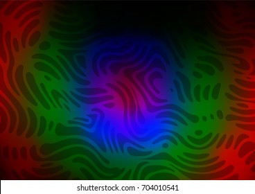Dark Multicolor, Rainbow vector zentangle elegant texture. Sketchy hand drawn doodles on blurred background. The pattern can be used for heads of websites and designs.