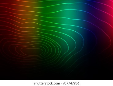 Dark Multicolor, Rainbow vector zentangle elegant template. Blurred decorative design in Indian style with zentangles. The template can be used as a background for cell phones.