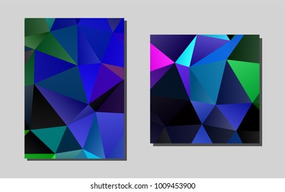 Dark Multicolor, Rainbowvector background for presentations. Modern abstract design concept with colorful gradient. The pattern can be used for any ad, booklets.