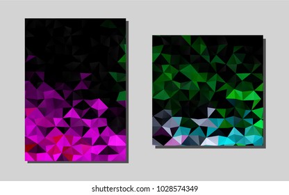 Dark Multicolor, Rainbowvector background for presentations. Blurred decorative design in abstract style with textbox. Beautiful design for cover of notepads.
